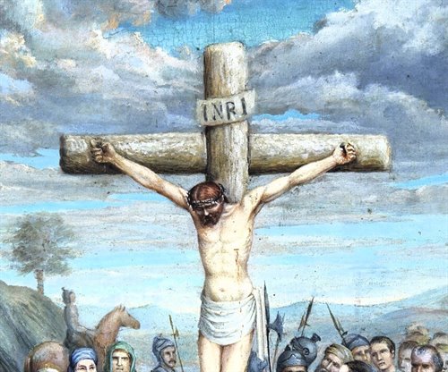« Crucifixion du Christ »   Huile sur panneau